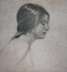 Head of a Young Girl, c.1880