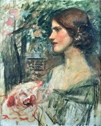 Portrait of a Lady in a Green Dress, or The Bouquet