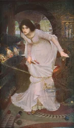 The Lady of Shalott Looking at Lancelot, 1894, c. 1930