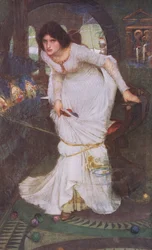 The Lady of Shalott, from Bibbys Annual, 1916-1917