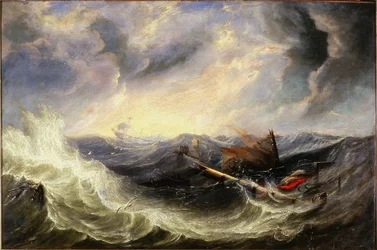 Seascape with Wreckage
