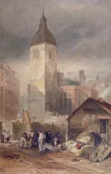 Demolition of the Church of St Benet Fink, City of London