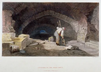 Interior of the Fleet Ditch at the back of Field Lane, City of London, 1851