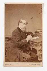 Carte-de-visite of Charles Dickens, by John & Charles Watkins