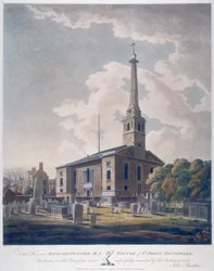View of the Church of St John Horsleydown, Bermondsey, London, 1799