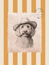 Cowboy Dog Portrait
