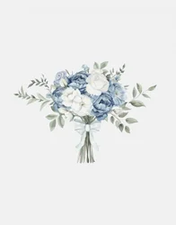 Gentle Blue Floral Bouquet