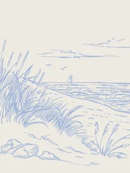 Serene Coastal Scene