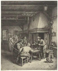 Peasant Interior with Tric-Trac Players
