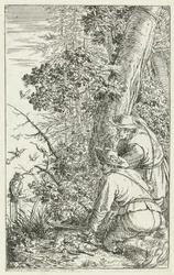 Bird Hunters with Owl