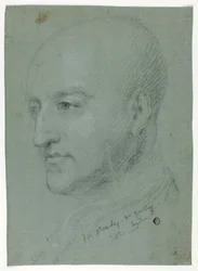 Head of a Man (recto); Head of a Woman (verso)