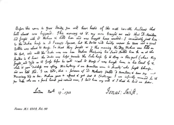 Extract from Dean Swift