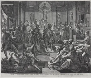 A House of Ill-Fame, engraved by Johannes Sadeler I