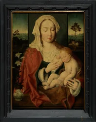Holy Virgin with Sleeping Baby Jesus