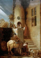 The Arrival of the Rider with a Document