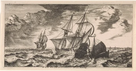 A Pilot Boarding a Ship