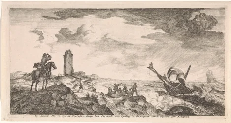Storm at Sea (Postcard)