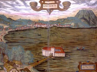 Map of Gmunden, from 