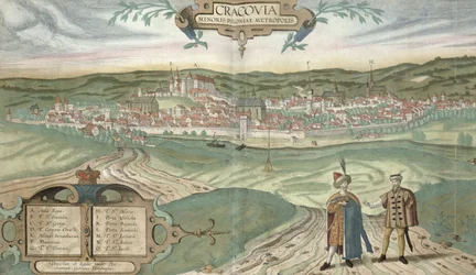 Map of Cracow, from 