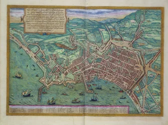 Map of Naples, from 