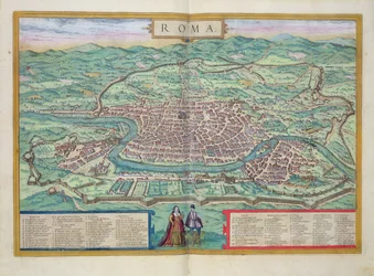 Map of Rome, from 
