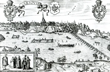 Map of Warsaw, from 