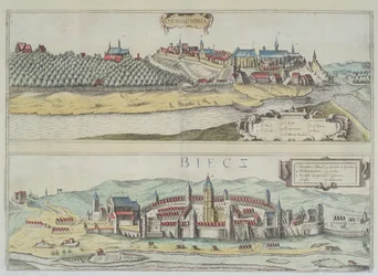 Views of Sendomiria and Biecz, from 