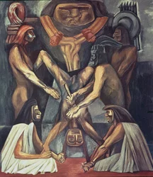 Ancient Human Sacrifice, from The Epic of American Civilization