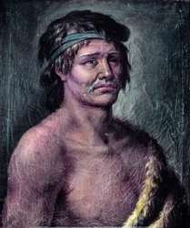 Portrait of an Indian from Patagonia, Drawing Made During the Expedition of Alessandro Malaspina in South America, c. 1791