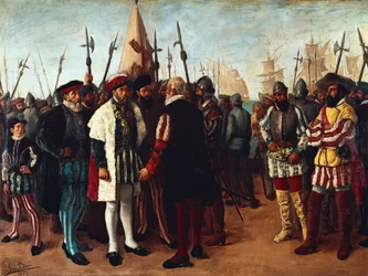The French King Francois I in the Port of Valencia