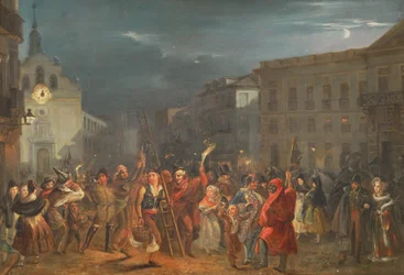 The Night of the Three Kings at Puerta del Sol, Madrid