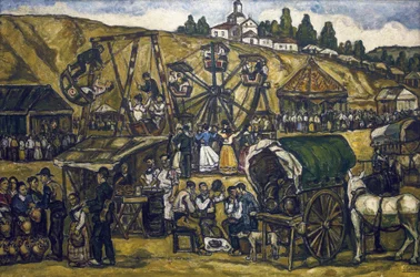 Festival in San Isidro grassland in Madrid. 1933