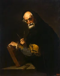 Philosopher with a Book, a Compass and Goniometer