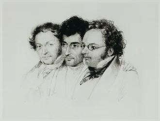Johann Baptist Jenger, Anselm Huettenbrenner, and Franz Schubert