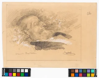 Portrait of the Choir Master and Composer Eduard Kremser on His Deathbed
