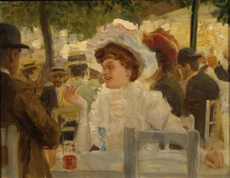 Scene from Prater, Vienna (Lady with Hat)