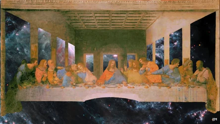JJM-recreate: Leonardo da Vinci The Last Supper + JWST