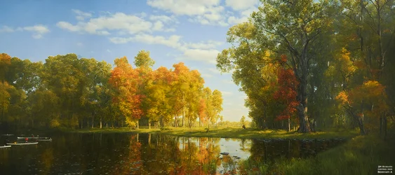 JJM Recreates Bierstadt-A: Autumn Forest