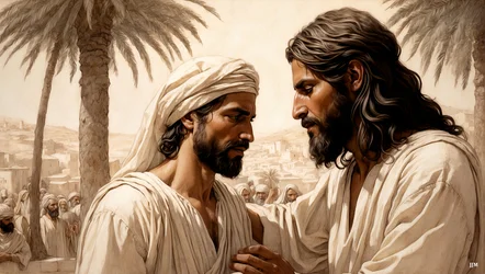 Jesus Heals the Blind Beggar 04