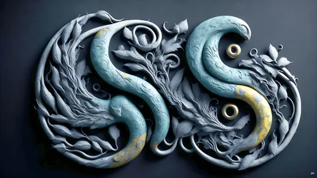 Encaustic Feng Shui Concept of Yin and Yang 01