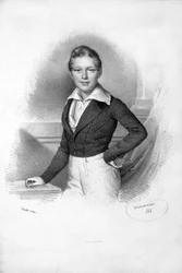 Franz Josef I. 1838 Lithograph