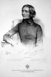 Franz Liszt Lithograph 1838
