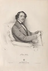 Portrait of the Opera singer Filippo Colini
