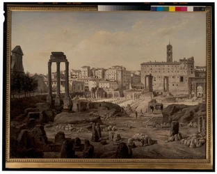 A View of the Forum in Rome