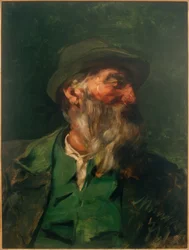Portrait of a Hunter in Half Profile