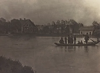 Boat on the river Drava