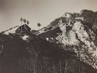 Album: My World War Memories of the South-Western Front in Carinthia, Italy, Trentino-Alto Adige 31/03/1915-12/11/1918: Fort Hensel (b/w photo)