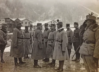 Album "Meine weltkriegs - Erinnerungen South-West Front (Carinthia, Italy, South Tyrol) 31/03/1915-12/11/1918 - Josef Zohles Wien": the Archduke Frederick of Austria