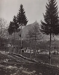 Album "Meine weltkriegs - Erinnerungen South-West Front (Carinthia, Italy, South Tyrol) 31/03/1915-12/11/1918 - Josef Zohles Wien": rubble of Pliczna