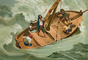 Leibniz in a boat on the Adriatic